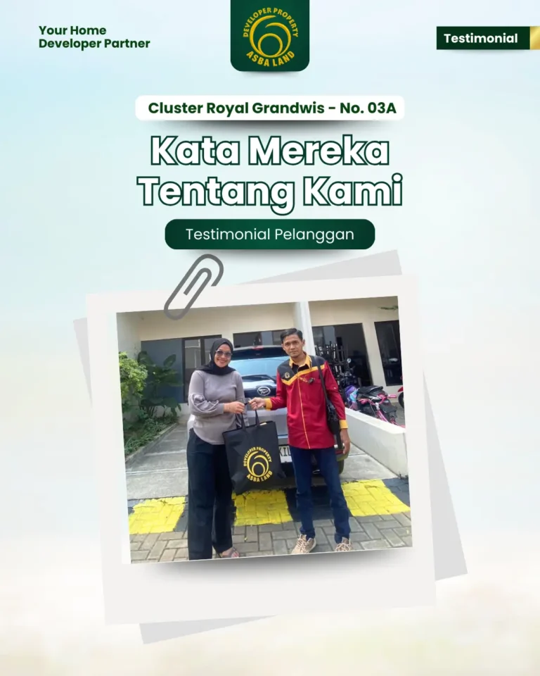 Testimoni pelanggan, Bapak Dwi, Villa Maharani Residence 7 No. 6, ASBA Land