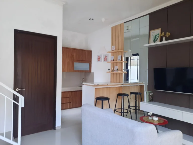 Interior Ruang Keluarga & Dapur Modern Minimalis