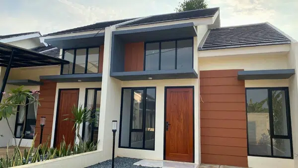 Rumah minimalis di Pesona Arum Residence Bekasi dengan suasana yang asri.
