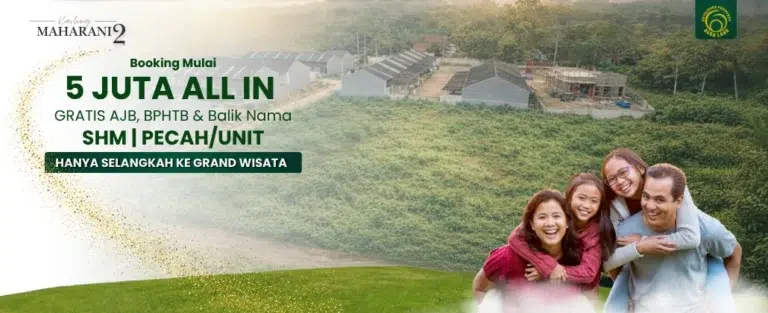 Flayer untuk kavling maharani setu 2